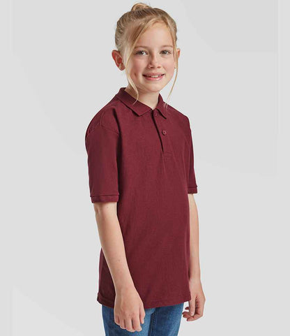 Fruit of the Loom Kids Poly/Cotton Pique Polo Shirt