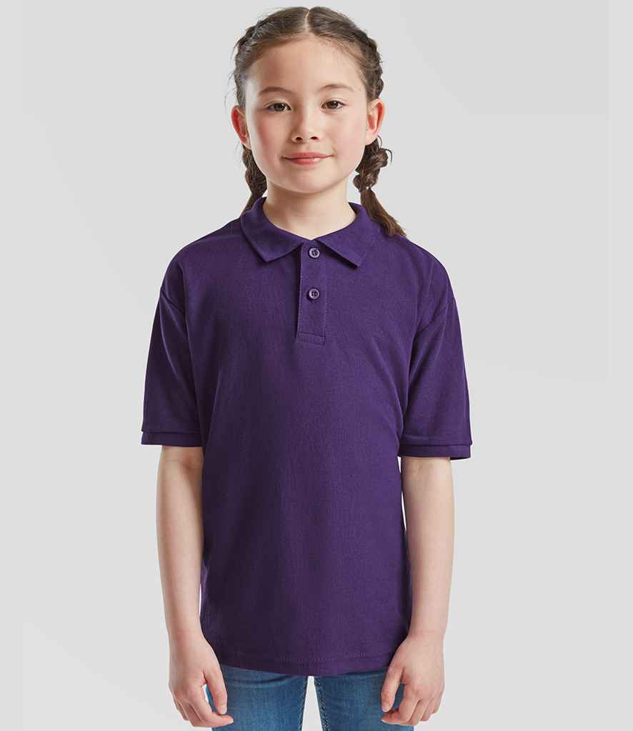 Fruit of the Loom Kids Poly/Cotton Pique Polo Shirt
