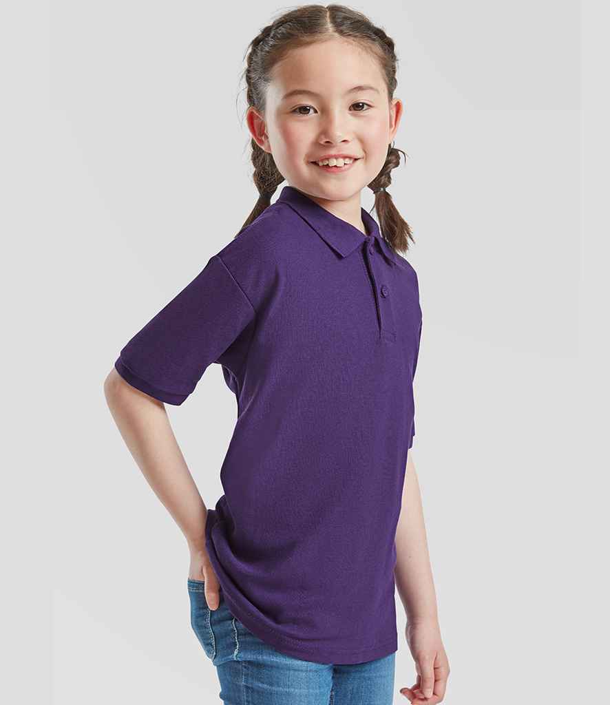 Fruit of the Loom Kids Poly/Cotton Pique Polo Shirt