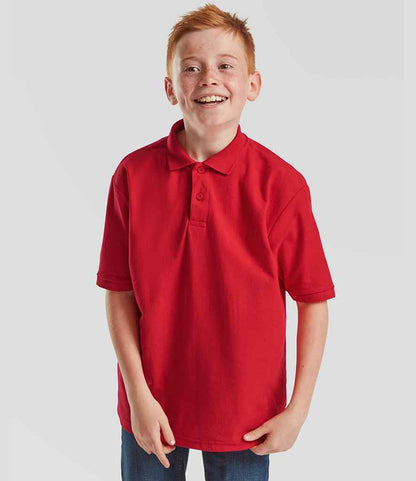 Fruit of the Loom Kids Poly/Cotton Pique Polo Shirt