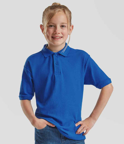 Fruit of the Loom Kids Poly/Cotton Pique Polo Shirt