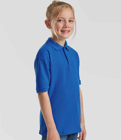Fruit of the Loom Kids Poly/Cotton Pique Polo Shirt