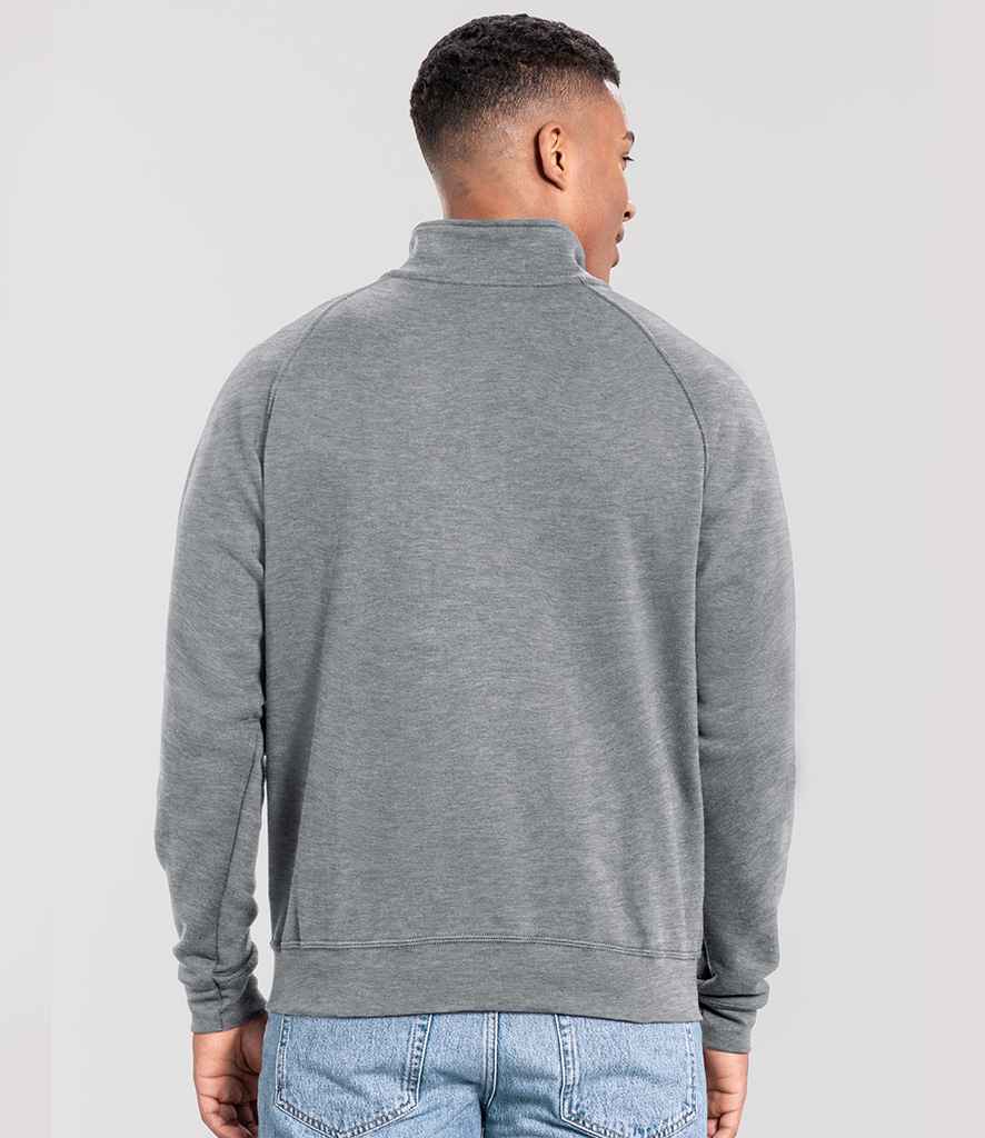 Fruit of the Loom Iconic Premium Zip Neck Sweatshirt