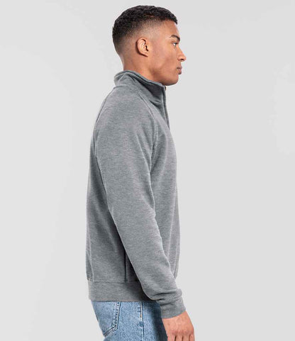 Fruit of the Loom Iconic Premium Zip Neck Sweatshirt