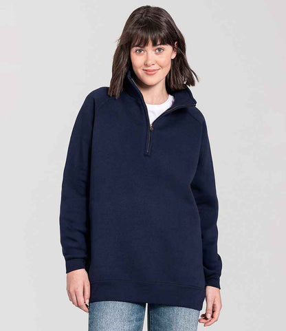 Fruit of the Loom Iconic Premium Zip Neck Sweatshirt