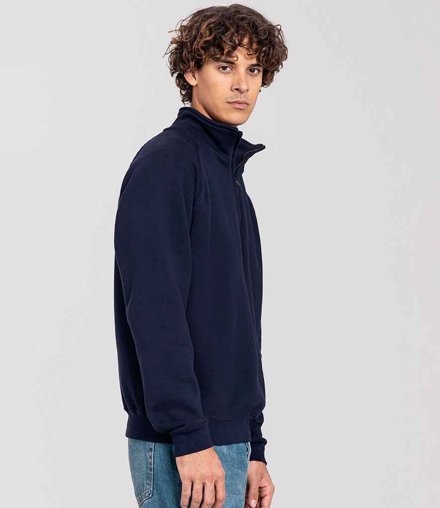 Fruit of the Loom Iconic Premium Zip Neck Sweatshirt