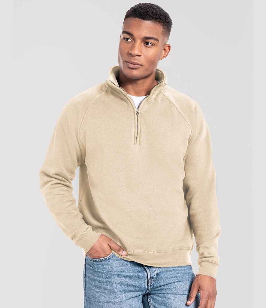 Fruit of the Loom Iconic Premium Zip Neck Sweatshirt