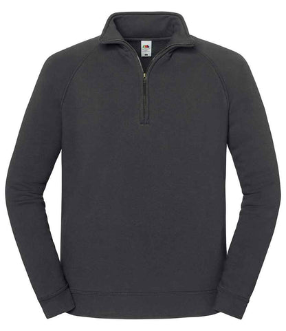 Fruit of the Loom Iconic Premium Zip Neck Sweatshirt