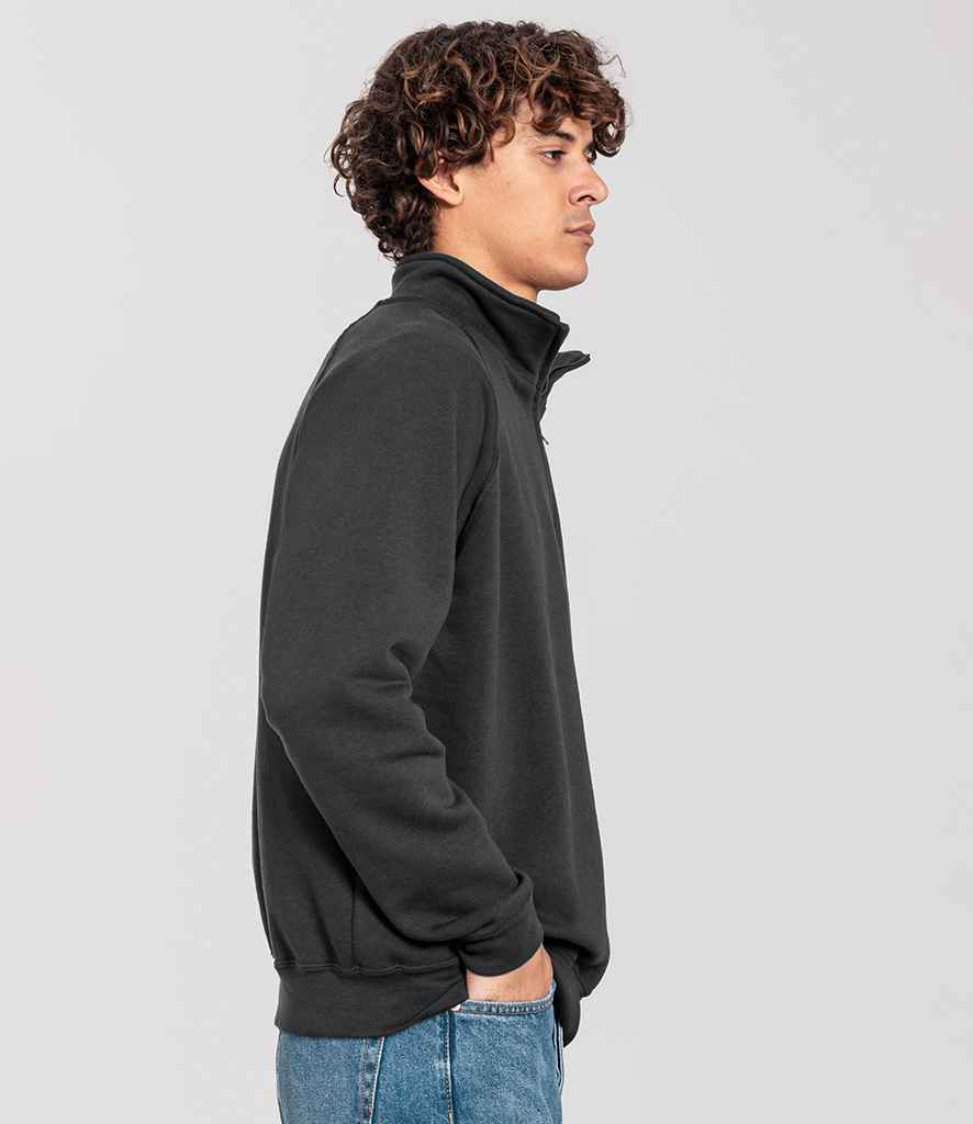 Fruit of the Loom Iconic Premium Zip Neck Sweatshirt