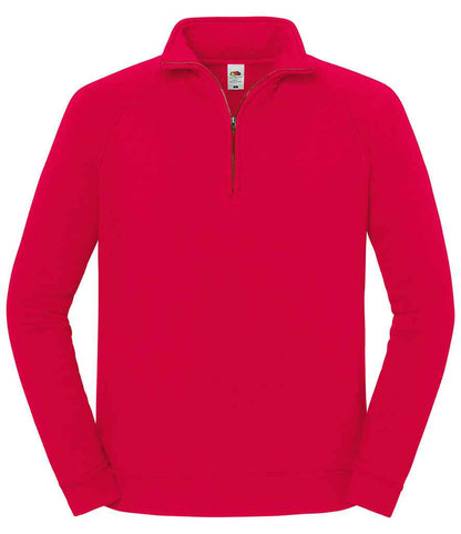Fruit of the Loom Iconic Premium Zip Neck Sweatshirt