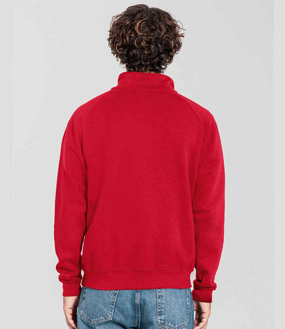 Fruit of the Loom Iconic Premium Zip Neck Sweatshirt