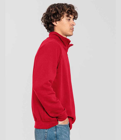 Fruit of the Loom Iconic Premium Zip Neck Sweatshirt