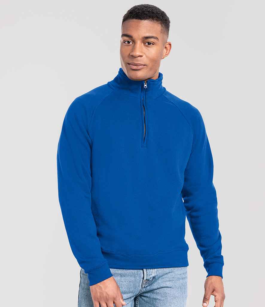 Fruit of the Loom Iconic Premium Zip Neck Sweatshirt