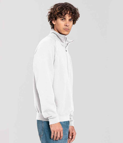 Fruit of the Loom Iconic Premium Zip Neck Sweatshirt