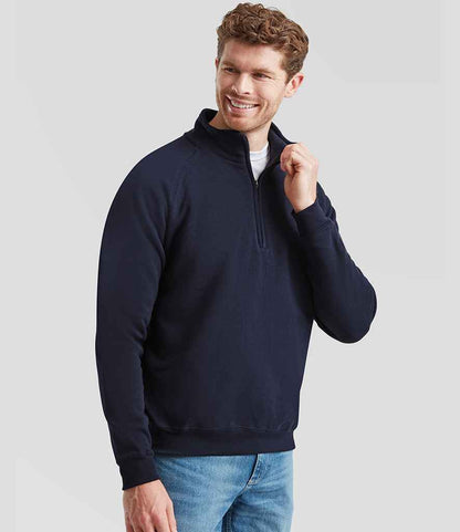 Fruit of the Loom Classic Zip Neck Sweatshirt