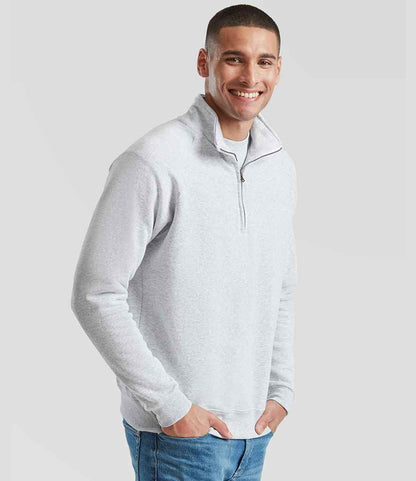 Fruit of the Loom Classic Zip Neck Sweatshirt