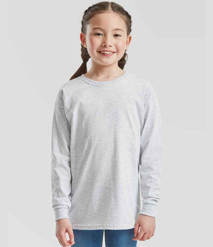 Fruit of the Loom Kids Long Sleeve Value T-Shirt