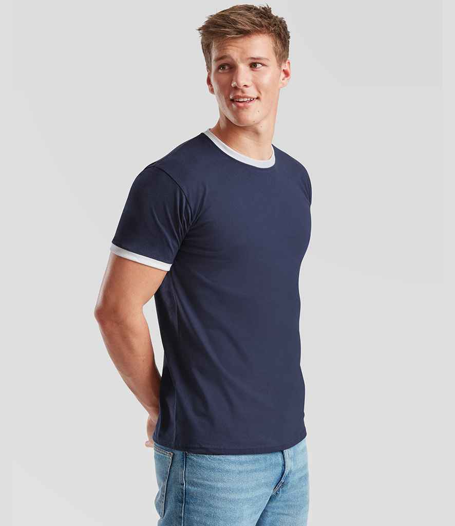 Fruit of the Loom Contrast Ringer T-Shirt