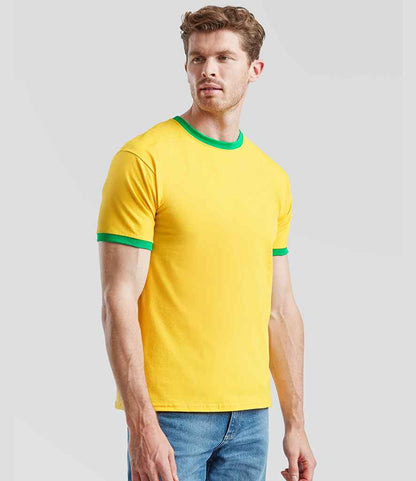 Fruit of the Loom Contrast Ringer T-Shirt