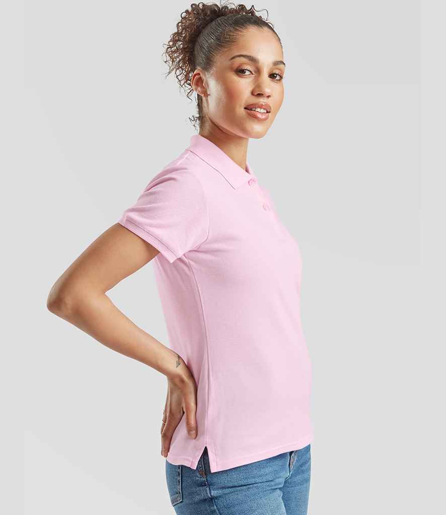 Fruit of the Loom Lady-Fit Premium Cotton Piqué Polo Shirt
