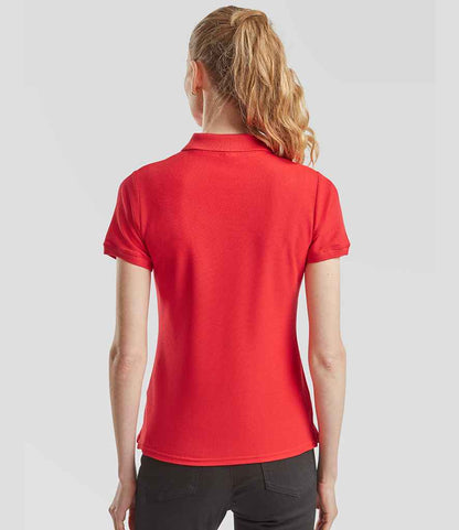 Fruit of the Loom Lady-Fit Premium Cotton Piqué Polo Shirt