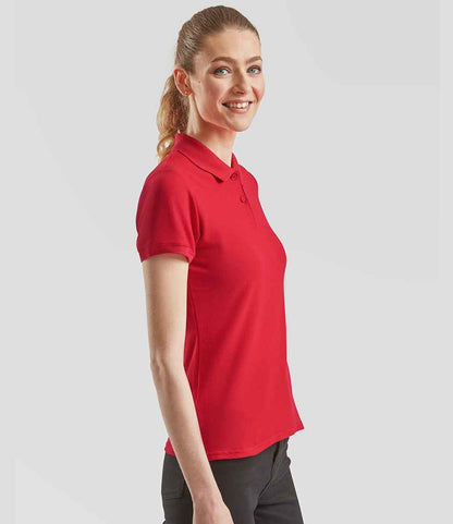 Fruit of the Loom Lady-Fit Premium Cotton Piqué Polo Shirt