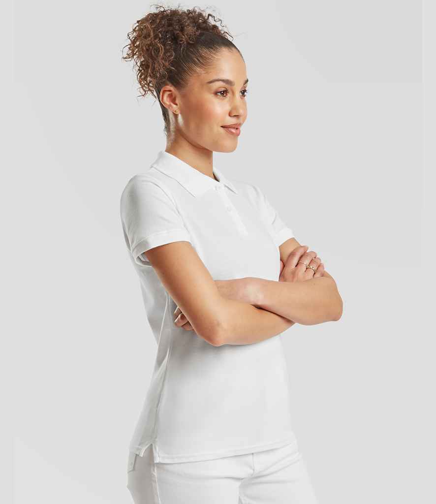 Fruit of the Loom Lady-Fit Premium Cotton Piqué Polo Shirt