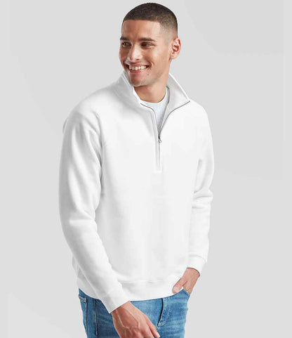 Fruit of the Loom Premium Zip Neck Sweatshirt