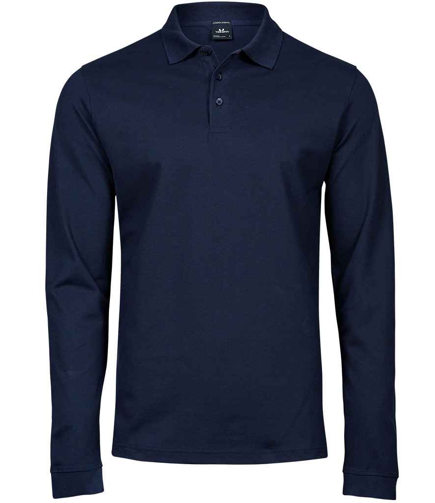 Tee Jays Luxury Stretch Long Sleeve Polo Shirt