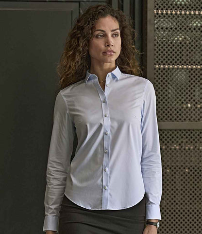 Tee Jays Ladies Stretch Luxury Long Sleeve Poplin Shirt