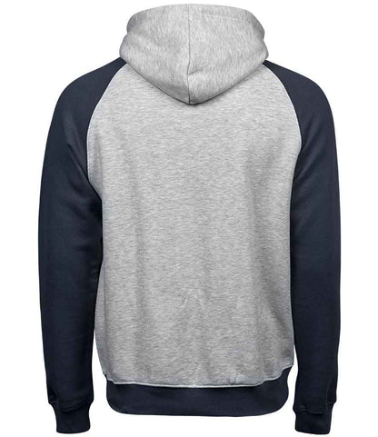 T5432 Heather Grey/Navy Back