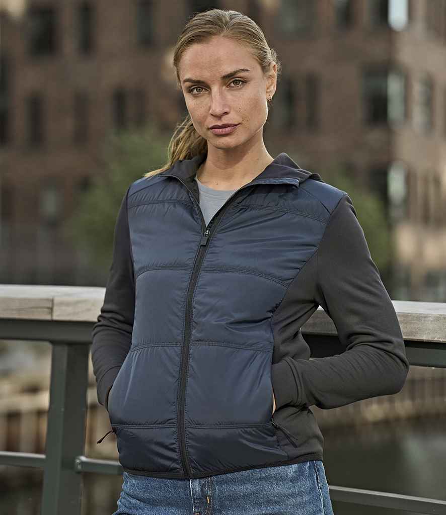 Tee Jays Ladies Hybrid-Stretch Hooded Jacket