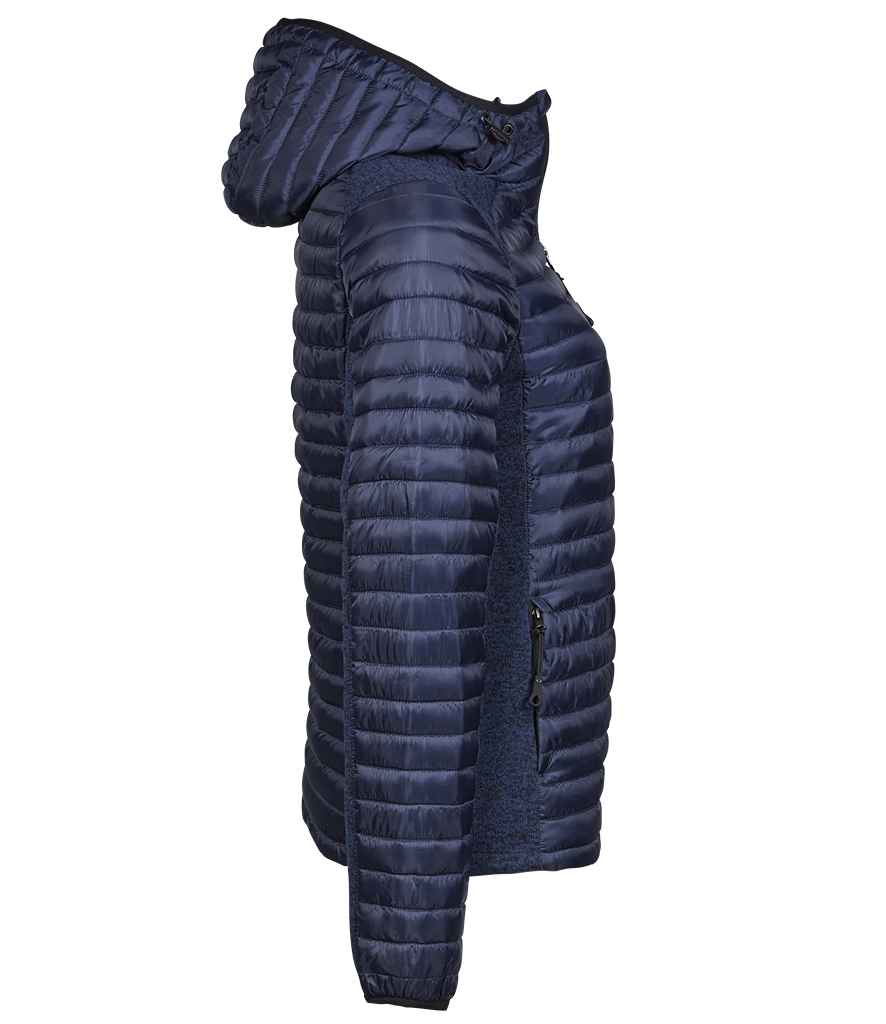 Tee Jays Ladies Crossover Hooded Padded Outdoor Jacket