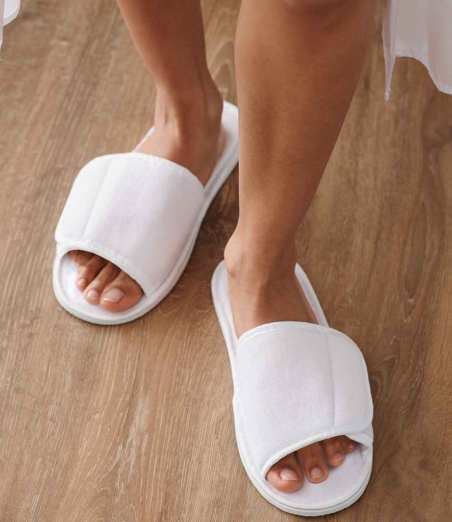 Towel City Open Toe Slippers