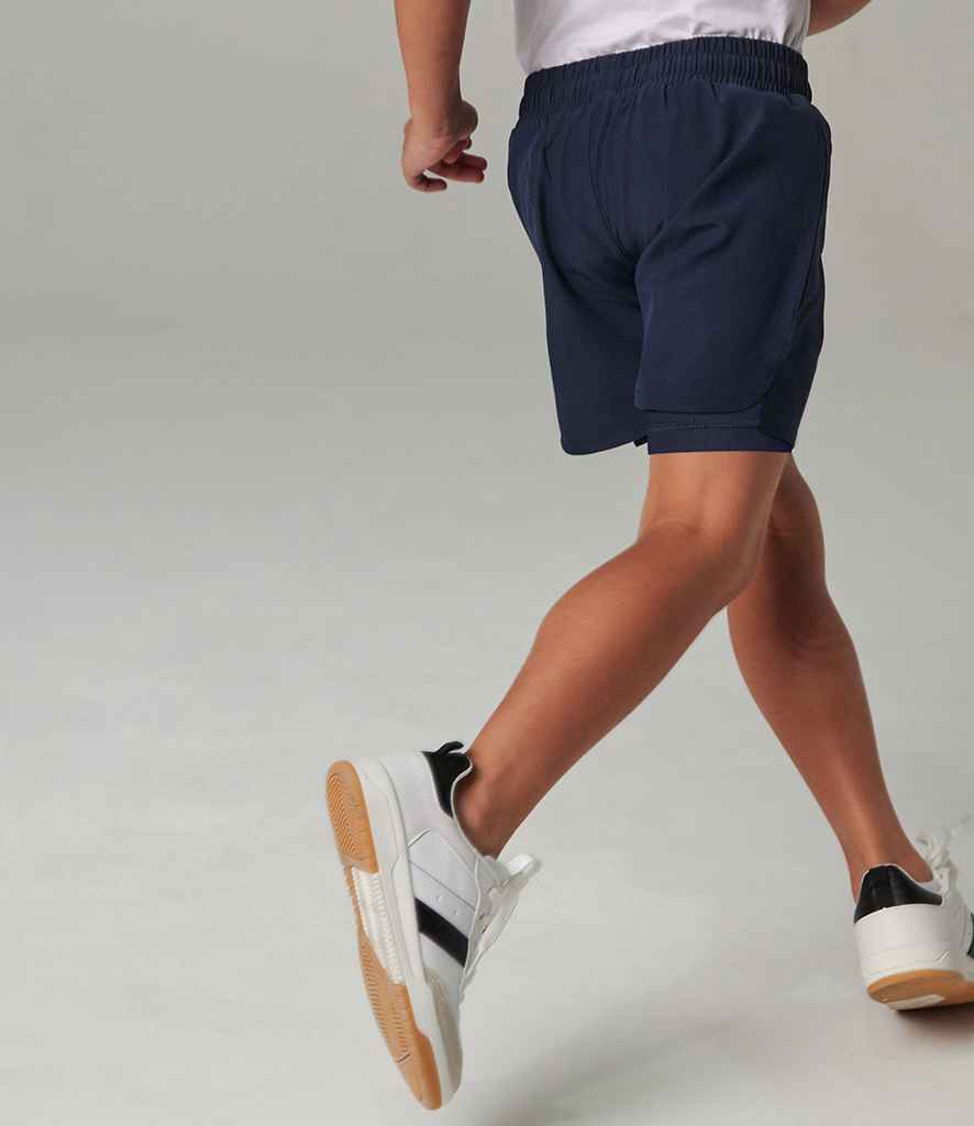 Tombo Kids Double Layer Sports Shorts