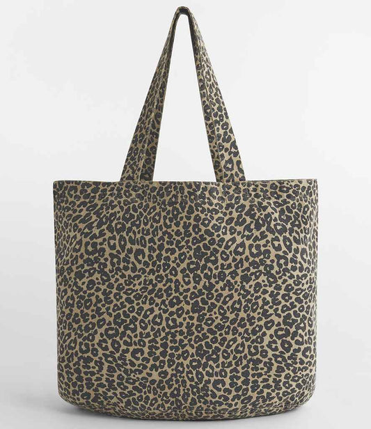 Westford Mill Leopard Print Canvas Shopper