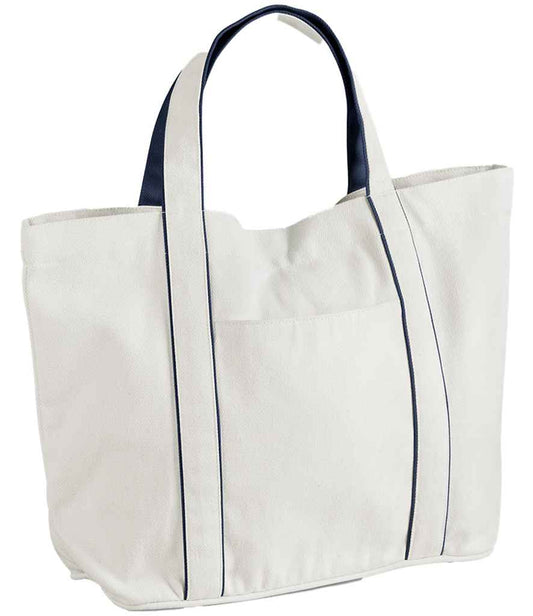 W950 Soft White/French Navy Front