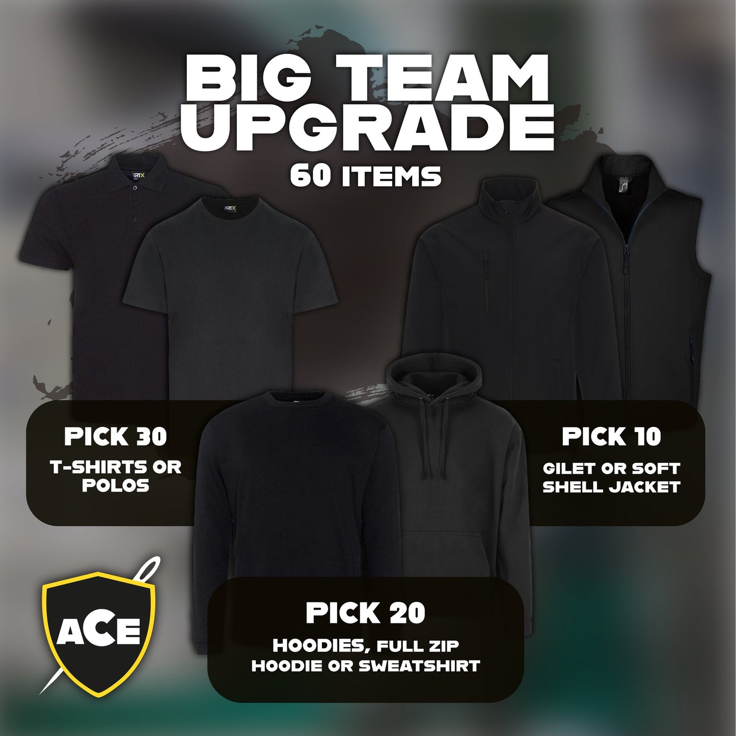 Big Team Embroidered Upgrade Bundle