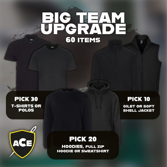Big Team Embroidered Upgrade Bundle